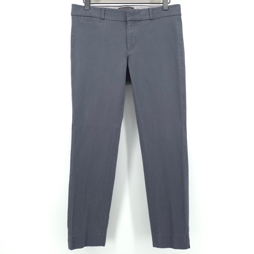 Banana‎ Republic Women Pants Sloan 6 Charcoal Grey Slim Stretch Workwear